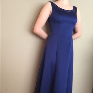 David’s Bridal Royal Blue Prom Dress
